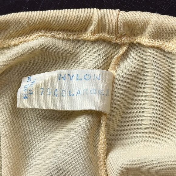 Van Rault Vintage yellow petticoat lace slip SZ S - Picture 4 of 11
